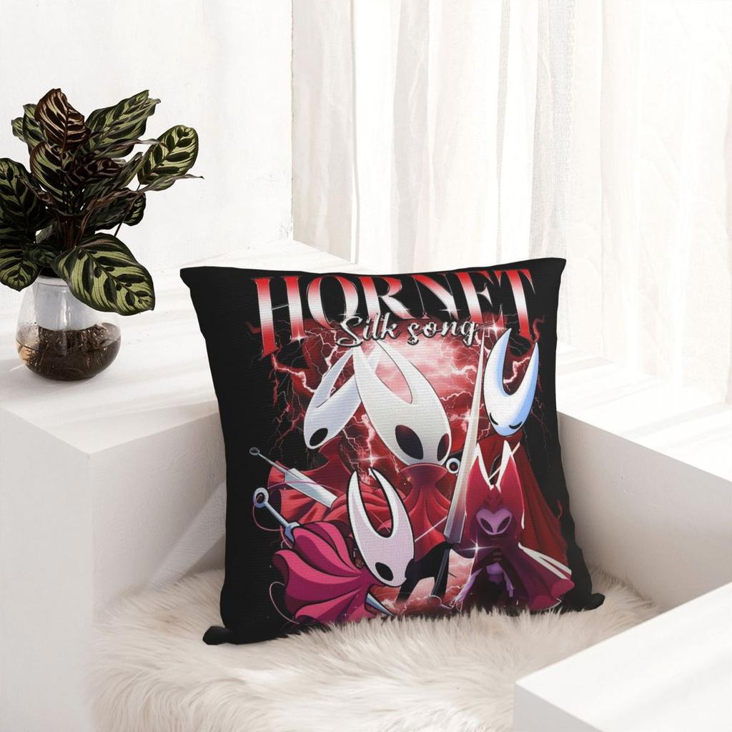 Hollow Knight Silksong Hornet Pillowcase Double-sided Printing Polyester Cushion Cover Decorations Throw Pillow Case Cover Car