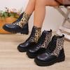 Мода 2025 Новые женские ботинки на плоской подошве с круглым носком на шнуровке, роскошная дизайнерская обувь, модные ботильоны, сексуальная женская модная и универсальная обувь