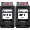 Compatible Ink Cartridge - HP - 301 XL - Black - Pack of 2 - Inkjet