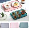 Plastic Serving Tray Home Fruit Dessert Tea Tray Anti-SlipScratch Resistant Plastic Food Cooking Storage Tray Kitchenware