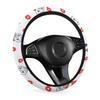 Moomin Car Steering Wheel Cover for Kei and Standard Comfortable To the Luxury Interior Suitable for All 38cm Cars, Stylish, Non-Slip,