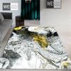 Gray White Abstract Marble Carpet Living Room Coffee Table Rug Chinese Landscape Bedroom Carpet Flannel Sponge Mat In Bathroom