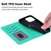 Кожаный кошелек-книжка для For iPhone 17 Pro Max 17 Air 17e Мягкая задняя крышка с держателем для карт