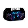Fortnite Аксессуар для активности Двухслойная пенал-косметичка Аниме Пенал Школьные принадлежности для начальной и средней школы Студенческая канцелярия Bo