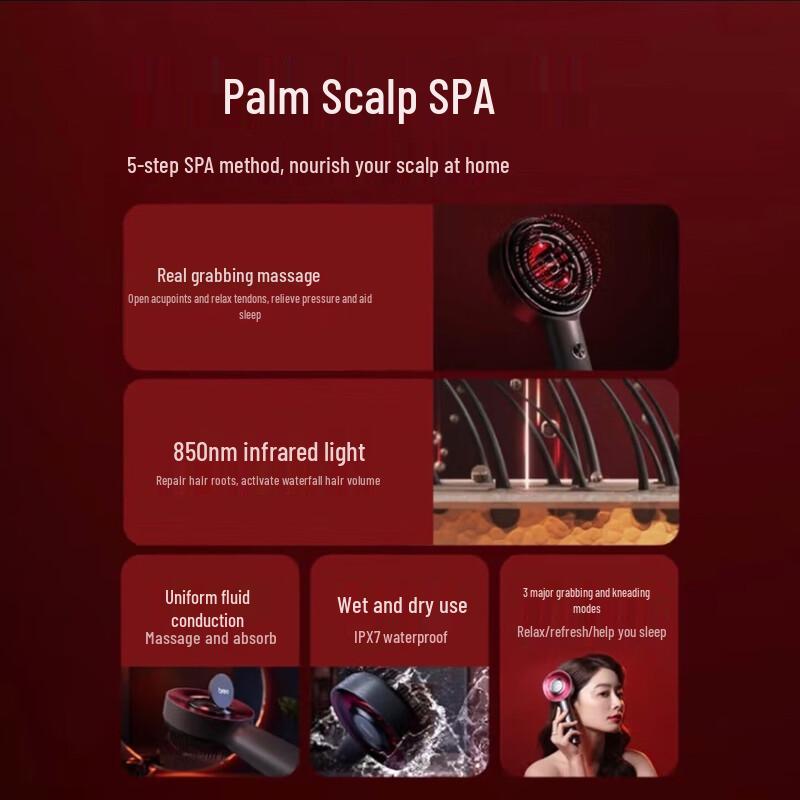 Breo Массажер для головы Scalp 3 Intelligent Wet & Dry, штекер CN (адаптер в комплекте)