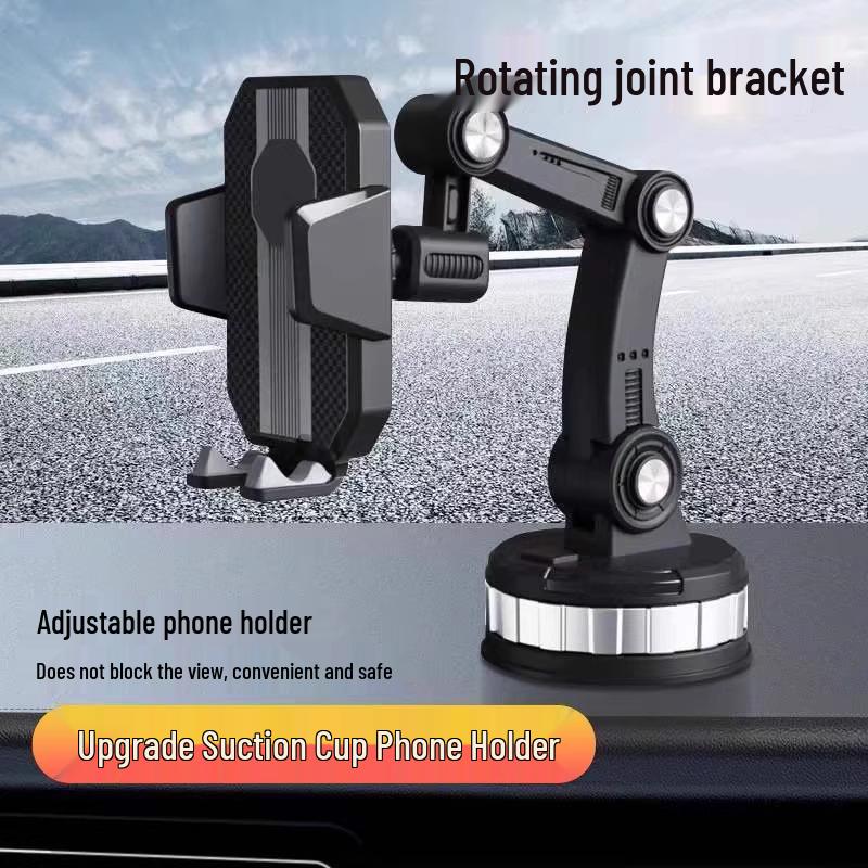 Universal Car Dashboard Phone Holder with Vacuum Suction Cup and Stable Navigation Support