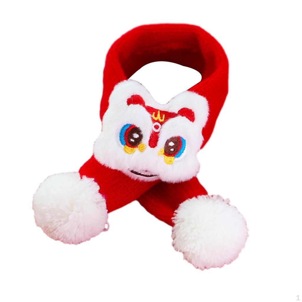 Вязаный шарф для кошек, аксессуары на год питомца, моющиеся, утеплитель для шеи для щенков