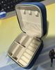 Compact Velvet Jewelry Travel Box for Rings, Earrings, and Necklaces