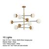 Nordic Minimalist Restaurant Glass Chandelier Living Room Bedroom Chandelier Modern Creative Home Decoration Lighting Fixtures