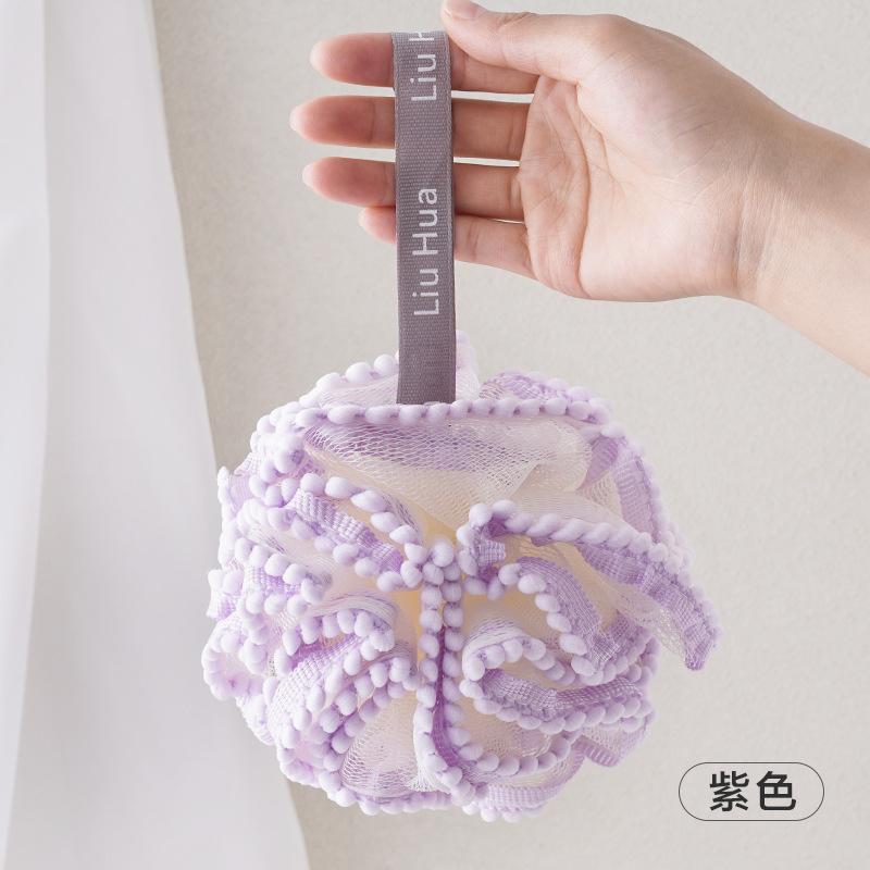 Двухцветный пенящийся богатый мочалка для ванны, цветная мочалка для ванны, шарик для ванны, взрослые туалетные принадлежности, сочетание цветов