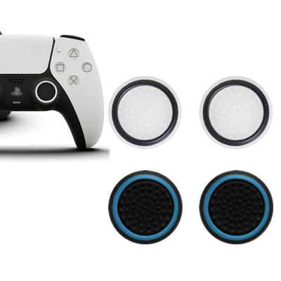 SZSL Защитные накладки на стики контроллера PS5 и аналоговые стики Xbox из силикона, накладки на стики для контроллеров, белые, 2 штуки, PS4, PS3, (Набор 4),