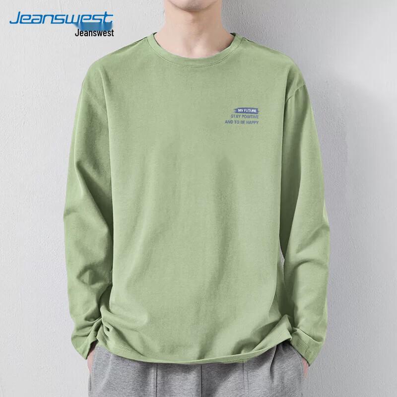 Jeanswest Men's Casual Print Long-Sleeve T-Shirt