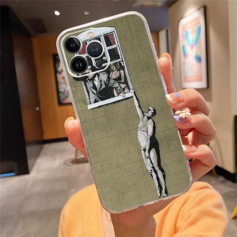 Чехол для телефона Banksy Street Art Graffiti Для iphone 17 Pro Max Air 16 15 14 13 Pro Max 15 16 Pro 15Plus
