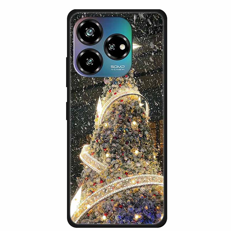 Christmas Lovely Cover For ZTE Axon 60 Lite Case Axon60 50 40 Lite Pro Ultra 30 Soft Silicone TPU Phone Case For ZTE Axon 60 4G