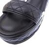 Chanel Métiers d'Art Collection Leather CC Logos Matelasse Platform Velcro Sandals Women's Size 22A G39143 Shoes 38 blackUsed