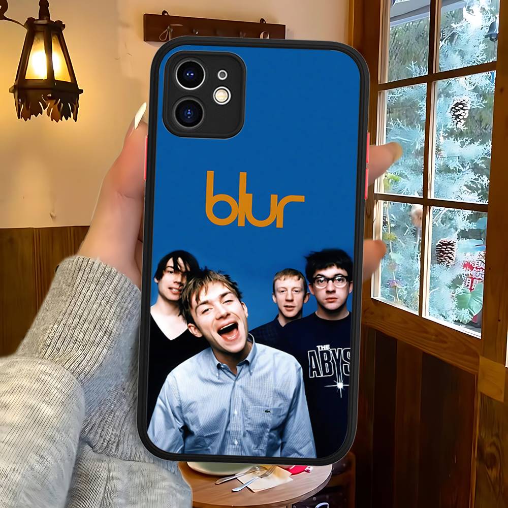 Rock Band B-Blur Matte Protective Case For IPhone 16 15 14 13 12 11 Pro Max X XS MAX Protection Case