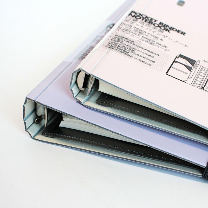 Компактный блокнот в японском стиле: Карманная книга A7, Блокнот A6, Съемный кольцевой блокнот A5