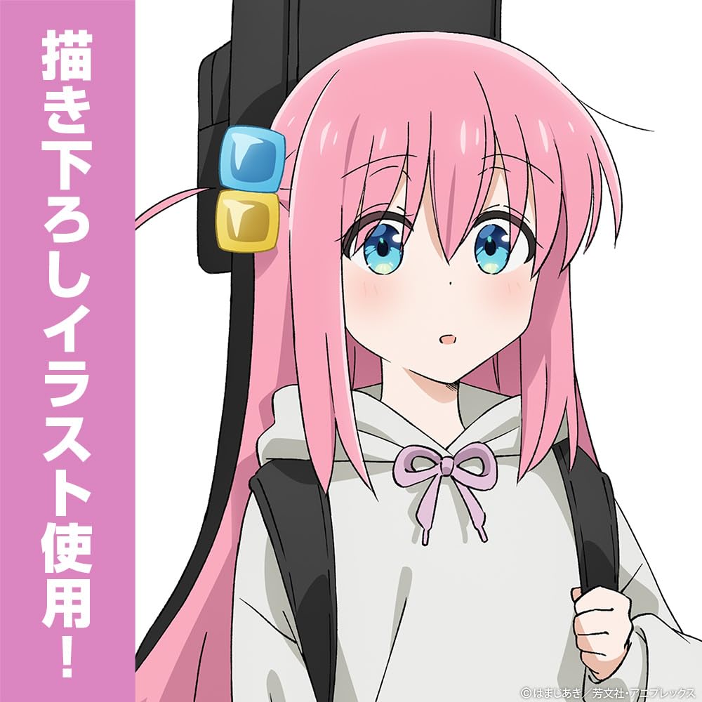 2D Cospa Anime Za Оригинальная иллюстрация Hitori Goto Полная графика Уличная мода БЕЛЫЙ Размер L [Официально] "Bocchi Rock!" Футболка Вер.