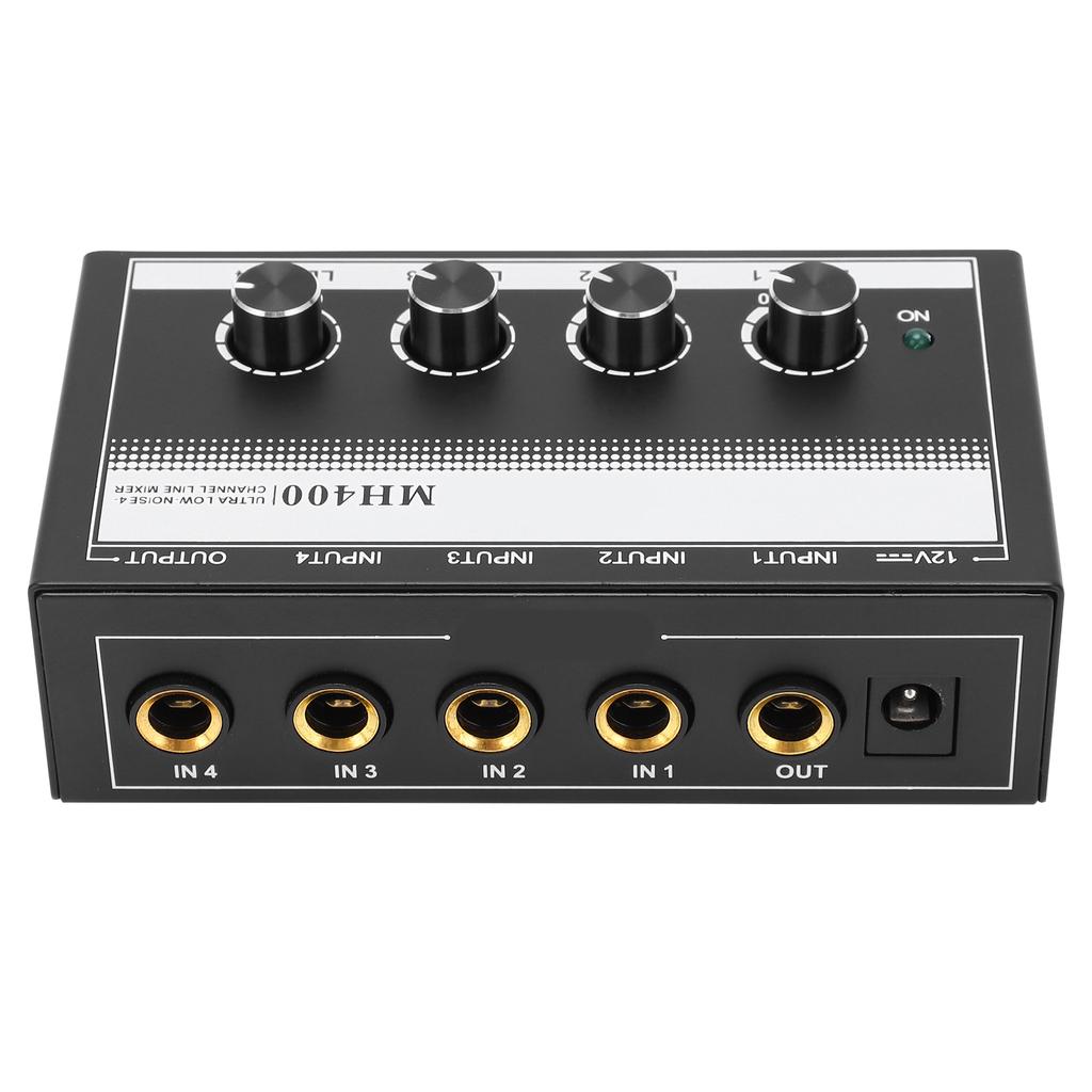 Звуковой микшер 4 канала Линейный Малошумящий Мини Компактный для Клуба Сцены