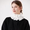 Layered Mesh Puffy Collar Tulle Scarf Palace Neck Ruff Collar Decorative Fake Collar Necklace Clown Cosplay Costume Props