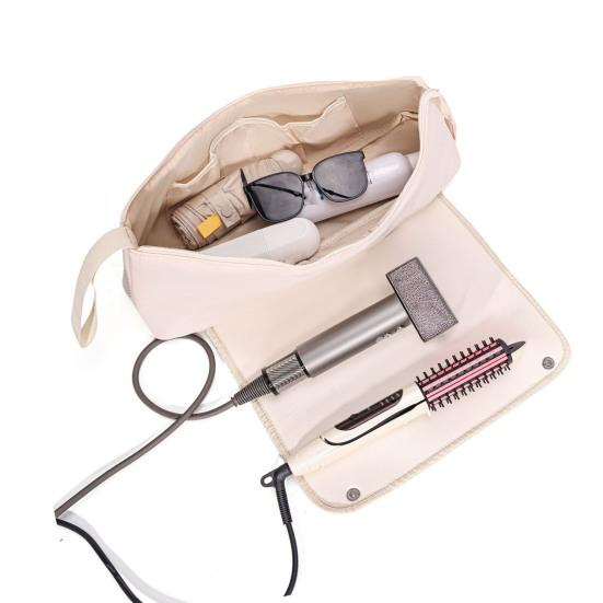 Сумка для хранения парикмахерских инструментов, дорожный чехол для инструментов для укладки волос, органайзер для парикмахерских инструментов с термостойким ковриком для выпрямителей и плоек