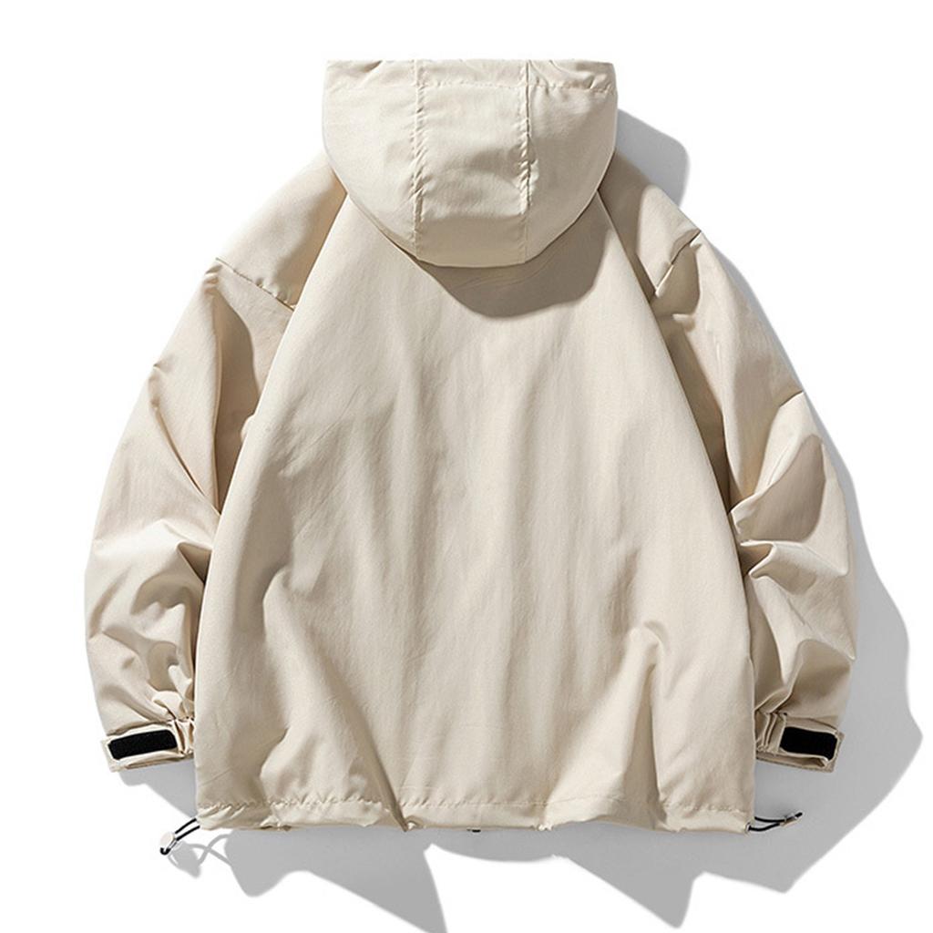 Осенняя новая мужская куртка, функциональное пальто со стоячим воротником, модная свободная куртка, рабочее пальто