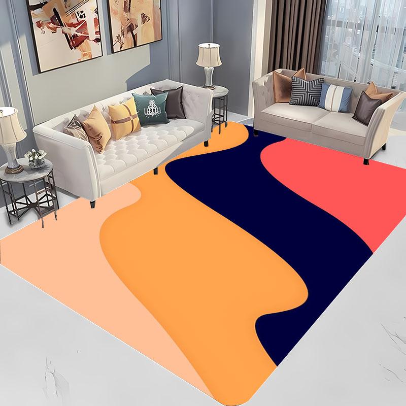 Abstract Colour Art Large Area Carpets for Home Living Room Children's Bedroom Sofa Doormat Kitchen Floor Rugs Anti-slip Decor