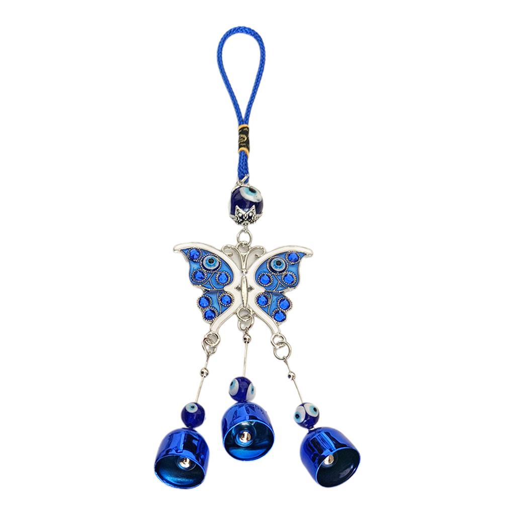 Турецкий сглаз, бабочка, подвеска с колокольчиком, декоративные подвески, домашние подвески для фестиваля, новогодней вечеринки, фона