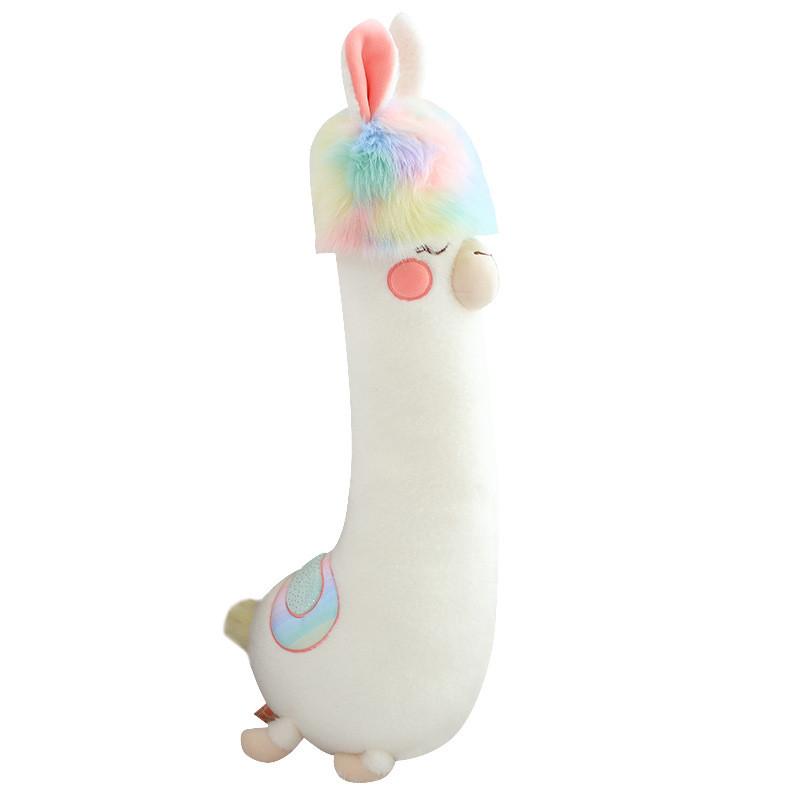 Toy Alpaca Plush Long Pillow Cartoon Stuffed Animal Doll Decoration Gift Kids