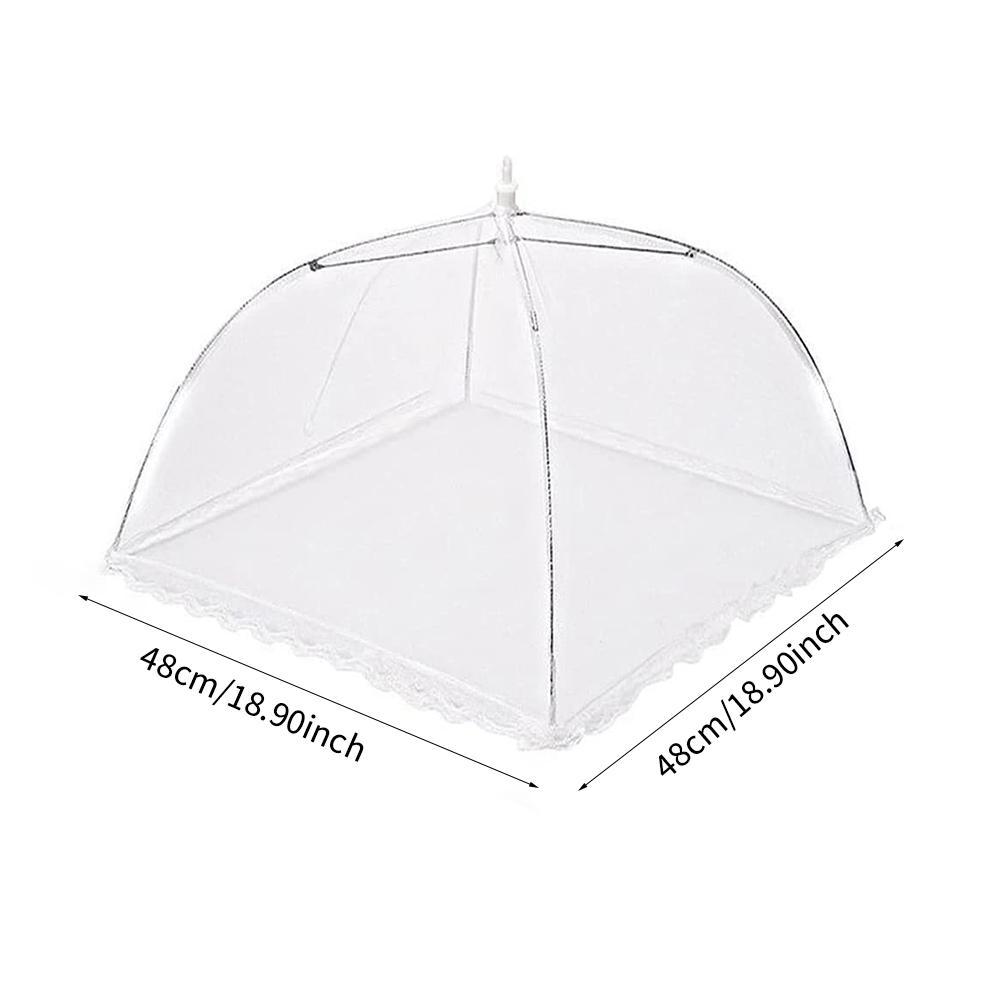 Складная кухонная сетка для пищевых продуктов, антимушиные пищевые покрытия, палатка, многоразовая складная крышка, защищающая от насекомых, сетка для защиты пищевых продуктов