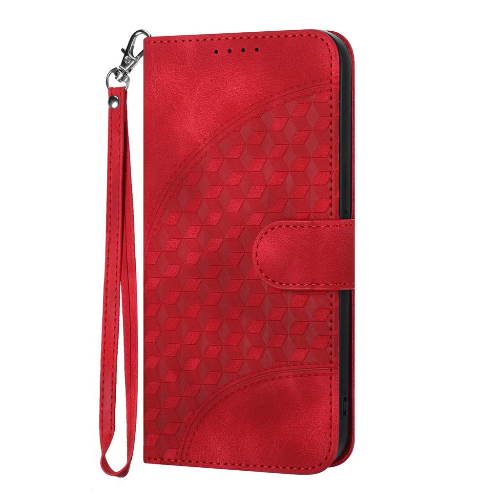 Knurling Three-dimensional Block PU Leather Wallet Card Bag Phone Case for Oppo A36,A53,A72,A54,F19,Reno6 Lite,Realme 9i,Realme 10,Realme C55...