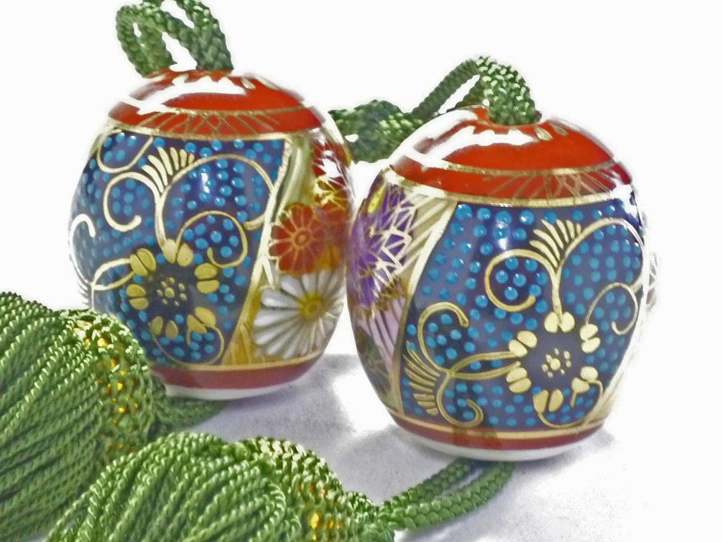 Kutani Blue Grain Kinkazume Heart [Fuzhen] &