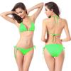 Demark Women's 2-piece Swimsuit Sexy Bikini Green Triangle Top M