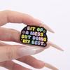 Text Quotes Enamel Pins Custom GIT OF A MESS BUT DOING MY BEST Brooches Lapel Badges Clothes Jewelry Gift for Friends