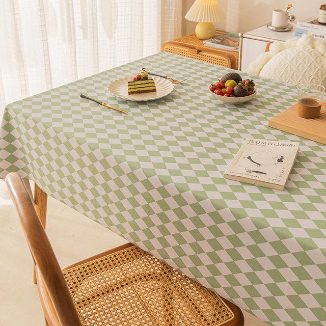 Rectangular Plastic Tablecloth Pvc Waterproof Antifouling Cover Outdoor Dining Table Cloth