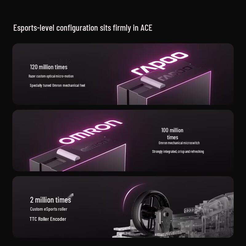 Rapoo VT3 II Dual 8K Lightweight Gaming Mouse