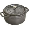 STAUB 405002460 - Cocotte Ronde - Ø 24 Cm - Gris Graphite