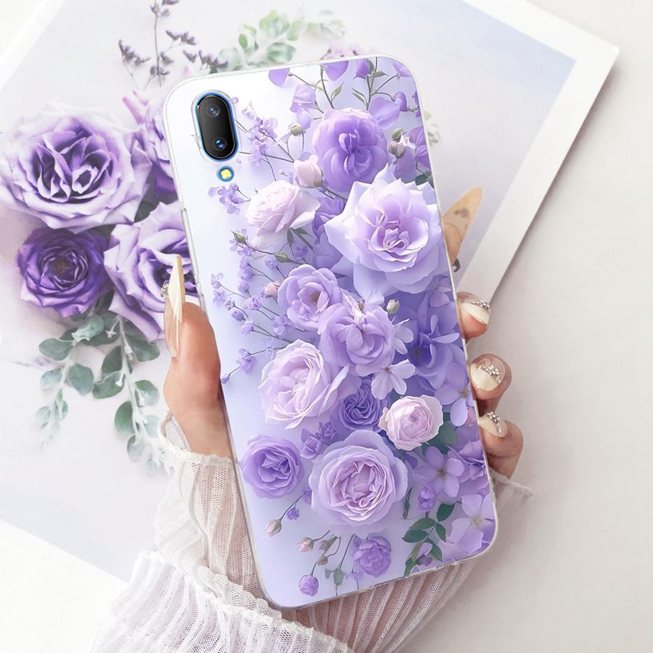 Для Vivo V11 \ Vivo V11i Чехол 1806 1804 1814 Новый Цветок Бабочка Расписной Чехол Мягкий Силиконовый Чехол Для Vivo V11 Pro V11i Fundas