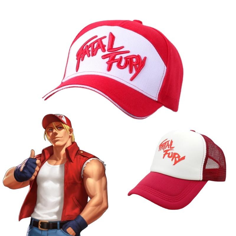 Fatal Fury Терри Богард Вышитая Хлопковая Бейсболка Хип-хоп Стиль