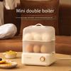 Automatic Steamer Breakfast Machine Egg Custard Steaming Cooker Food Warmer Double Layer Electric Egg Cooker Timed Egg Boiler