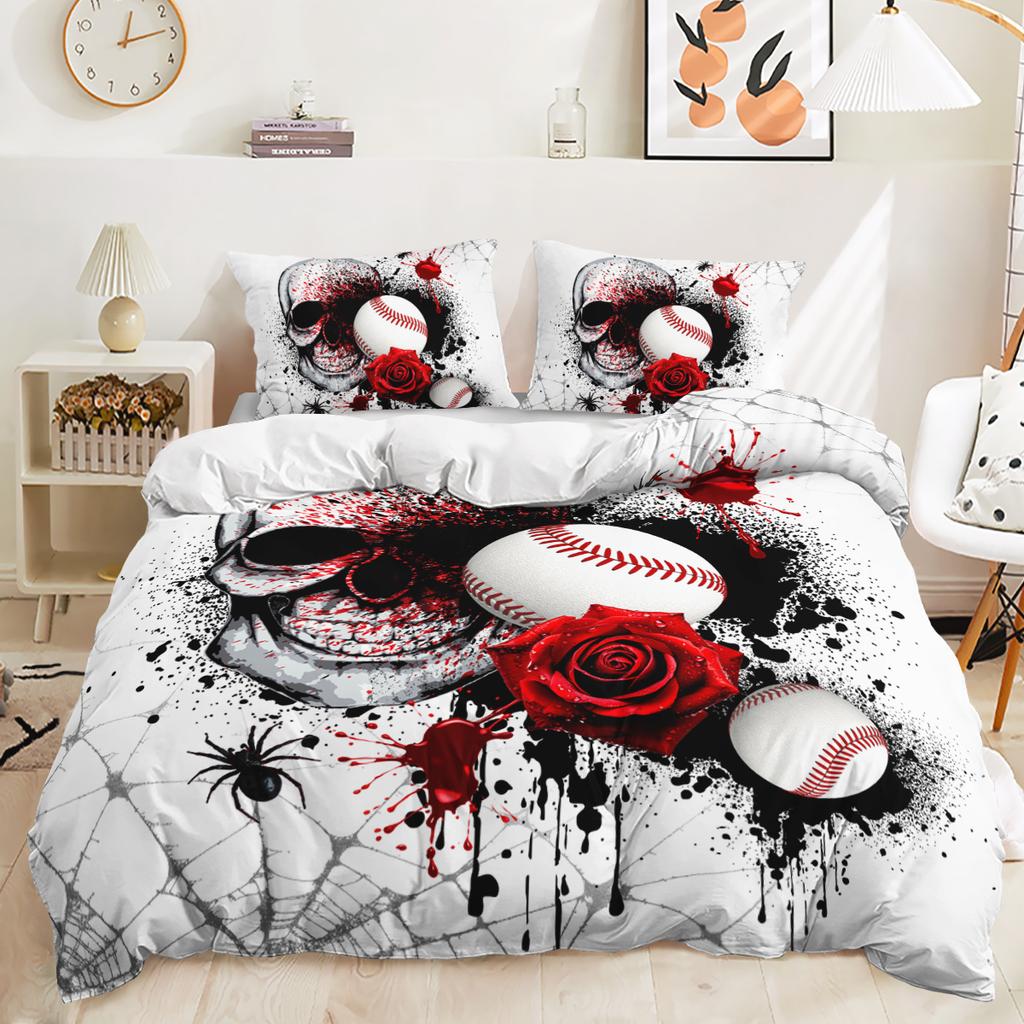 Футбольный 3D-принт с цифровым узором пододеяльник наволочка постельное белье для спальни комплект из трех предметов