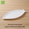 Белая овальная тарелка для рыбы из меламина – утолщенный имитация фарфора, 16 дюймов, большая, для отелей