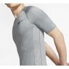 Nike Футболка Pro Training Compression с коротким рукавом для мужчин, светло-дымчато-серая BV5632-085
