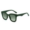 Retro Square Sunglasses Trendy Men'S Large Frame Driving Sunglasses Women'S Simple Wind Shading Glasses