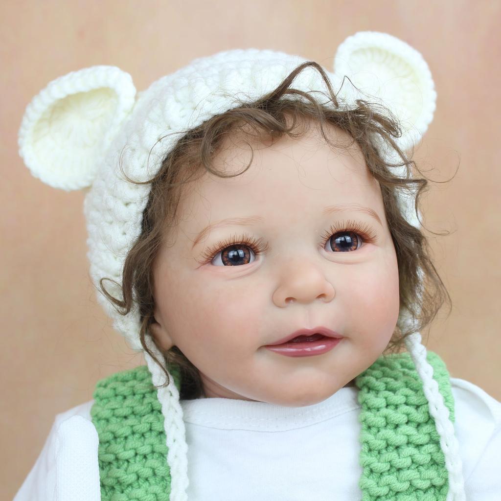 BZDOLL 55 см, 3D-краска, мягкая силиконовая кукла реборн, мраморная кожа, видимые вены, тканевое тело, блондинка, Лиза, девочка, игровой домик, игрушка