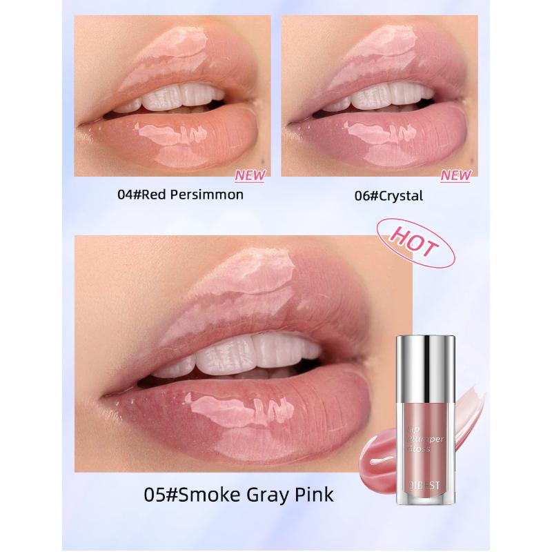 QIBEST Lip Oil Lasting Hydration Moisturizing Nourishing Light Lip Lines Lip Nectar Lip Gloss Toothed Lip Set