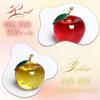 Crystal Craft Lucky Apple Figurines, Good Fortune Charms, Interior Decoration Objects, Set of 2 (Red)