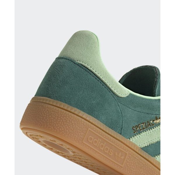 adidas Женские кроссовки для гандбола Spezial Collegiate Green Green Spark, полузеленые, искрящиеся, IE5896
