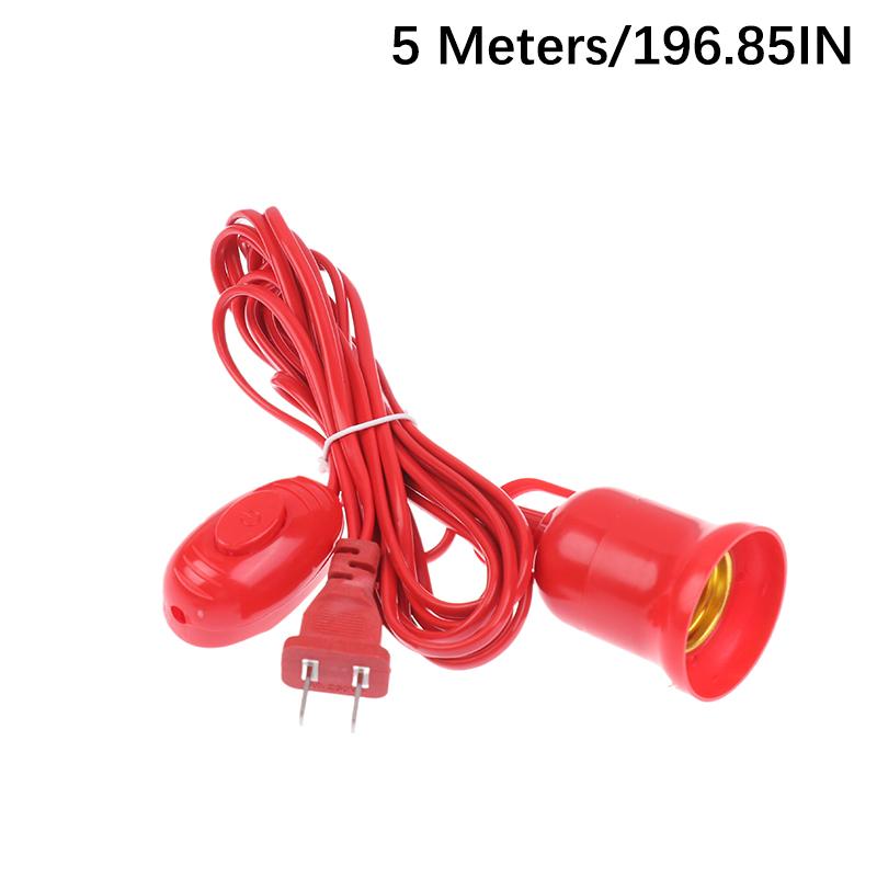 Универсальные основания ламп с выключателем, адаптер для светодиодной лампы E27, винтовой патрон для лампы, аксессуары для замены, удлинитель для подвесного шнура