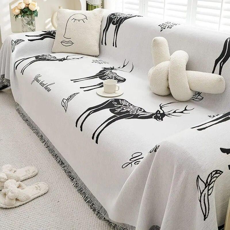 Противоскользящее диванное полотенце, ткань против кошачьих царапин, бархат Тедди, водонепроницаемое, многофункциональное покрытие для дивана, 4 сезона